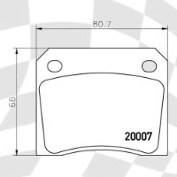 MINTEX MGB521 STANDARD BRAKE PADS