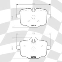 MINTEX MDB3008 STANDARD BRAKE PADS