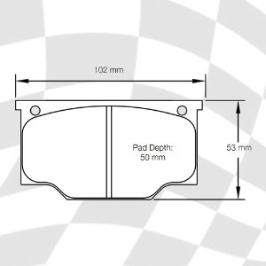 MINTEX 1541 F6R 18.50 RACING PADS