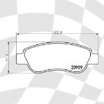 MINTEX 2743 F6R 17.50 RACING PADS