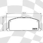 MINTEX 1251 F6R 14.50 RACING PADS