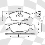 MINTEX 1889 F6R 17.50 RACING PADS (1386)