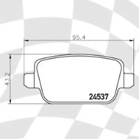 MINTEX MDB2887 STANDARD BRAKE PADS