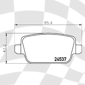 MINTEX MDB2887 M1144 PERFORMANCE PADS (FOCUS RS2 REAR) *