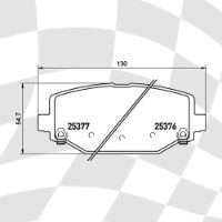 MINTEX MDB3271 STANDARD BRAKE PADS