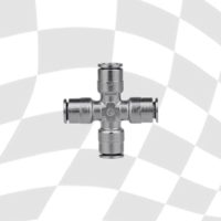 8mm 4 Way Equal Cross Connector