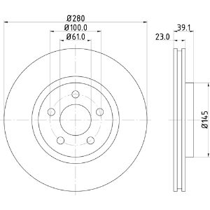 PAIR MINTEX STD DISCS