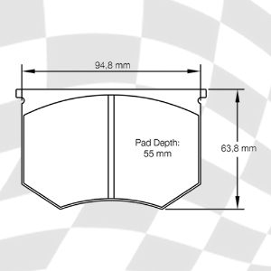 MINTEX MGB500 M1166 RACING PADS