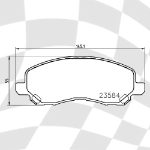 MINTEX 2134 F6R 16.50 RACING PADS