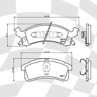 MINTEX MDB1772 STANDARD BRAKE PADS