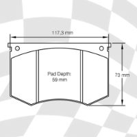 MINTEX MGB526 M1144 PERFORMANCE PADS (MDB1232M1144)