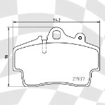 MINTEX 1873 F6R 15.50 RACING PADS