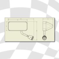 MSA Formula Mirror - LH - Convex - White