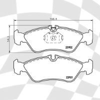 MINTEX MDB3013 STANDARD BRAKE PADS