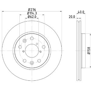 Suzuki Swift Sport discs 276 x20 mm