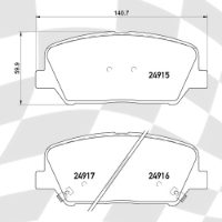 MINTEX MDB3282 STANDARD BRAKE PADS