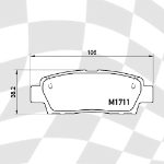 MINTEX MDB1711 STANDARD BRAKE PADS